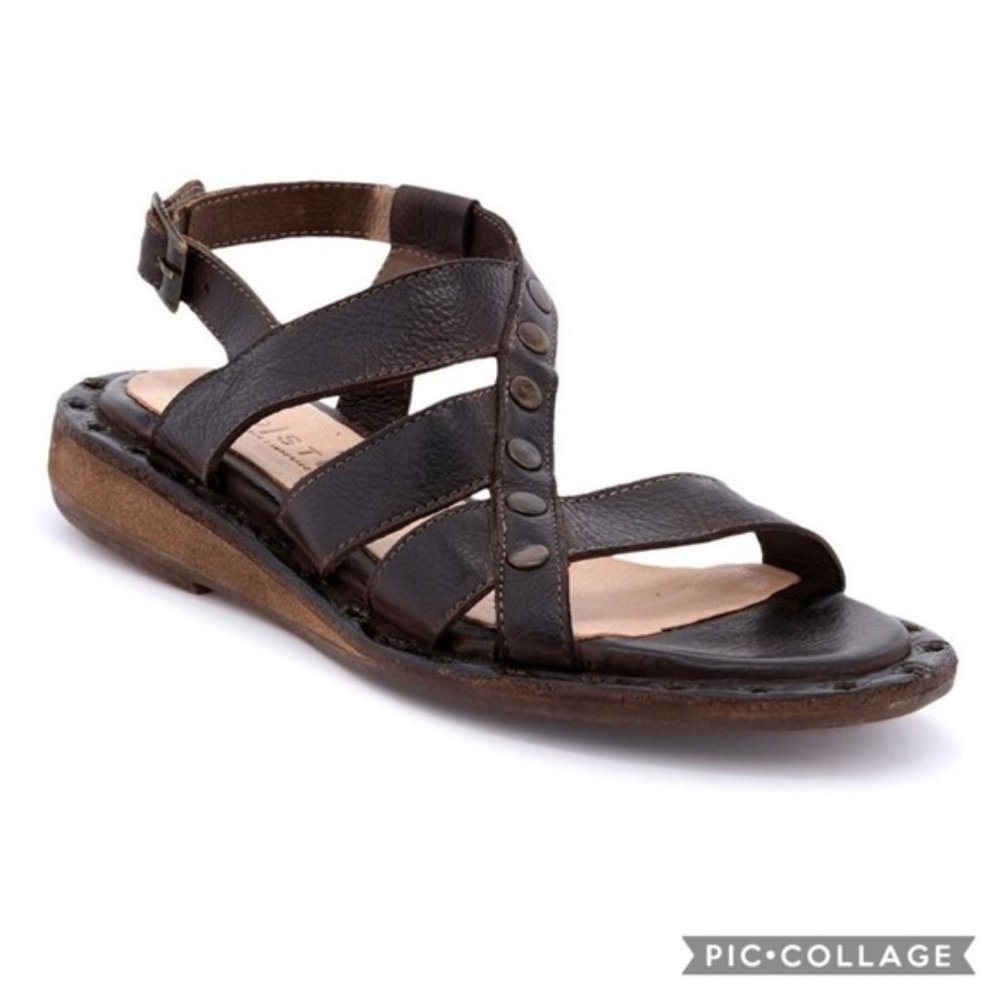 Bed Stu Women’s Kavala Sandal in Tiesta Di Moro dip-dye Dark Brown Size 6
